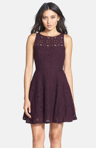 Lace Fit & Flare Dress - Shop By Instagram App Demo