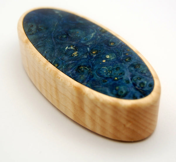 Ring Box - Blue Box Elder and Light Maple - Shop By Instagram App Demo